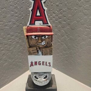Resin MLB Angels Tiki Totem Pole Garden Statue 14"